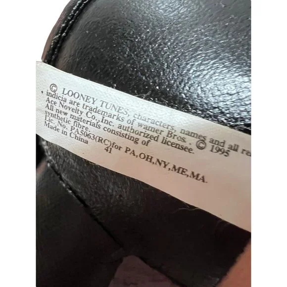 Ace Vintage '95 '97 Looney Tunes Porky Pig 11" Plushes Set of 2 Leather Jackets - Picture 16 of 16